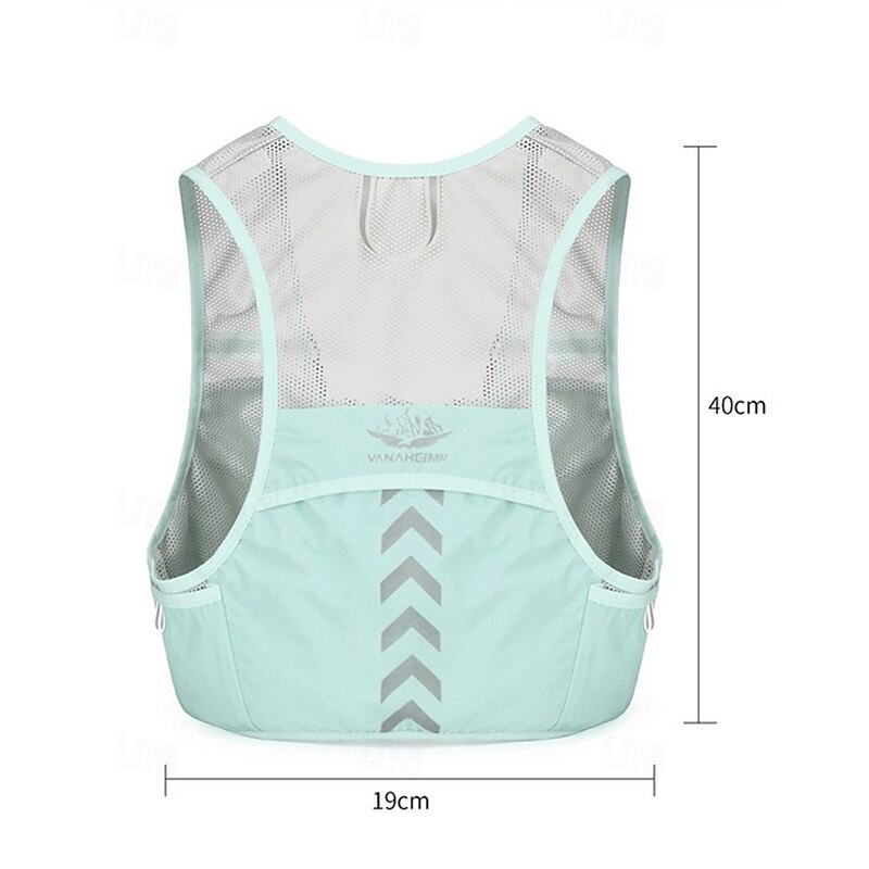 Running Vest Hydration Vest Backpack Reflective Waterproof Lightweight Polyester Hydration for Marathon Hiking Trail Race4
