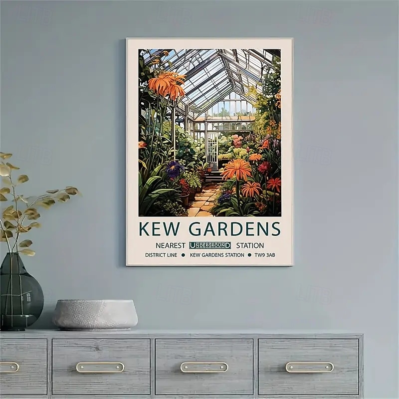 1 Canvas Poster Modern Art William Morris Print Key Garden Print London Print Ideal Gift For Bedroom Living Room Hallway Wall Art Wall Decoration Autumn Decoration Room Decoration