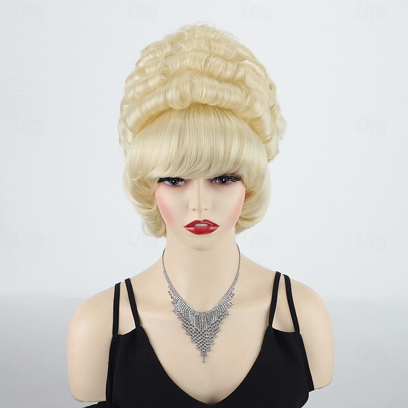 Women's Golden Short Curly Wig – Roman Inspired Curls, Ideal for Cosplay, Costume Parties & Historical Themed Events3