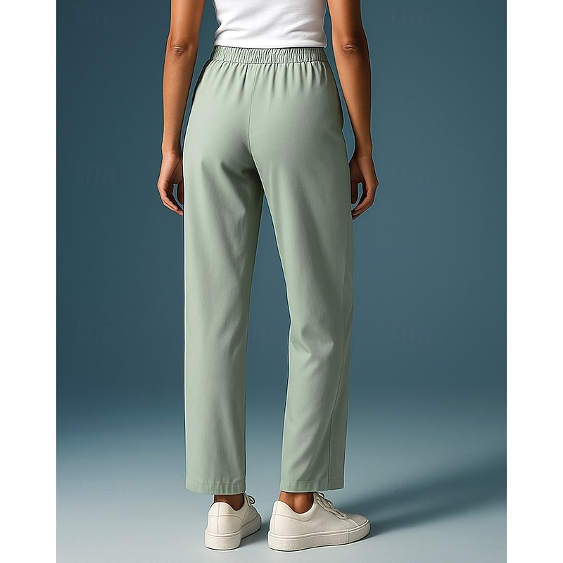 Women's Sweatpants Straight Leg Pants Jogging Pants Pocket High Waist Bottoms Athleisure Gym Workout Fall Quick Dry Breathable Gym Workout Outdoor Running Slim Sportswear Activewear Solid Colored2