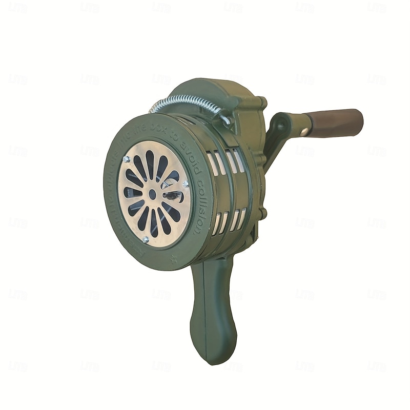 1pc Hand-Crank Alarm - Foldable Emergency Security Alert for Home, Camping & Mining - No Batteries Needed, Portable Loud Siren for Indoor/Outdoor Safety, Alarm System for Home, Indoor Outdoor Alert