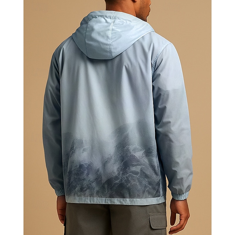 Men's Windbreaker Softshell Jacket Hiking Jacket Outdoor Sun Protection Quick Dry Lightweight Breathable Hiking Outfits Hiking Clothes Summer Spring Jacket Climbing Camping / Hiking / Caving Running2