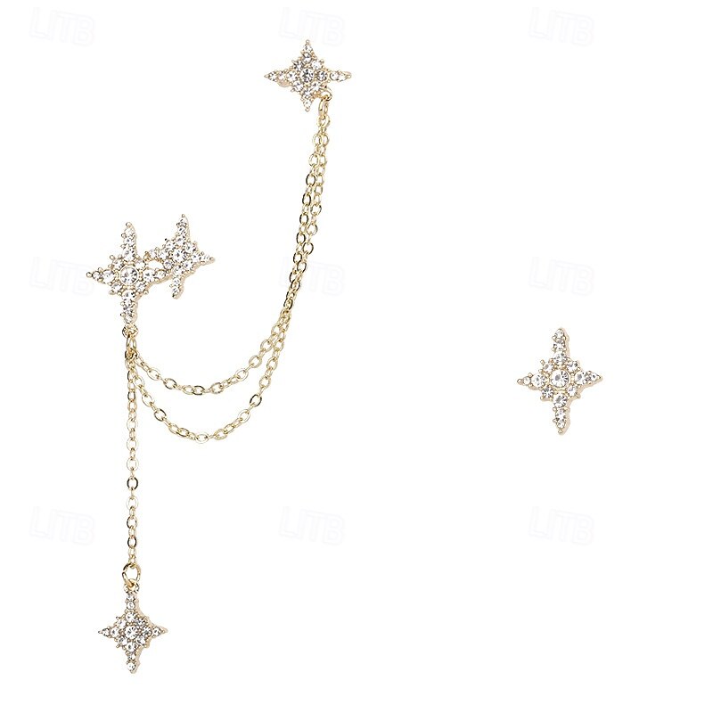 Women's Stud Earrings Tropical Star Joy Tropical Earrings Jewelry Gold For Valentine's Day4