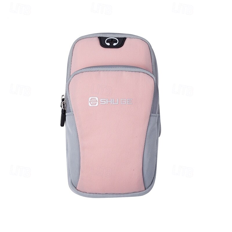 Arm Bag with Earphone Hole Sports Armband for Marathon Jogging Running Sports Bag Lightweight Water Resistant Velcro Reflective Strip Polyester Men's Women's Running Bag4