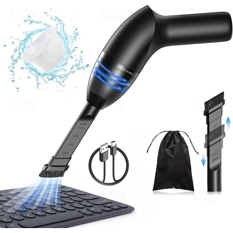 4.3Kpa Keyboard Vacuum Cleaner Mini, Handheld Computer Vacuum Cordless for Car Laptop Sewing Machine Portable Keyboard Vac USB Desk Crumbs Dust Cleaners