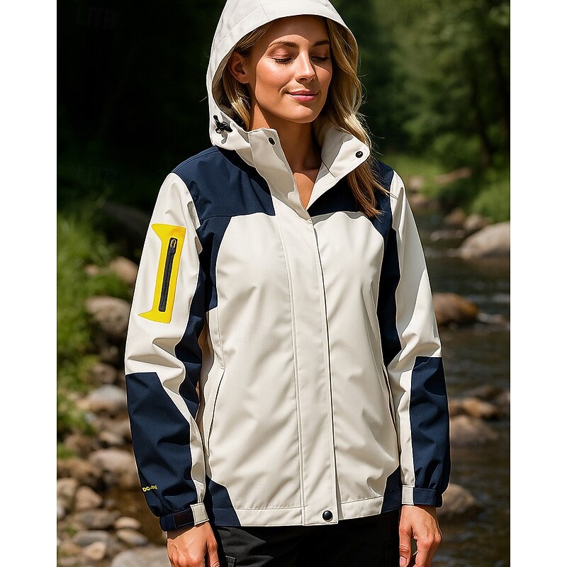 Women's Softshell Jacket Hiking Jacket Hardshell Jacket Outdoor Waterproof Windproof Lightweight Hiking Outfits Hiking Clothes Spring Autumn / Fall Top Camping / Hiking / Caving Running Patchwork3