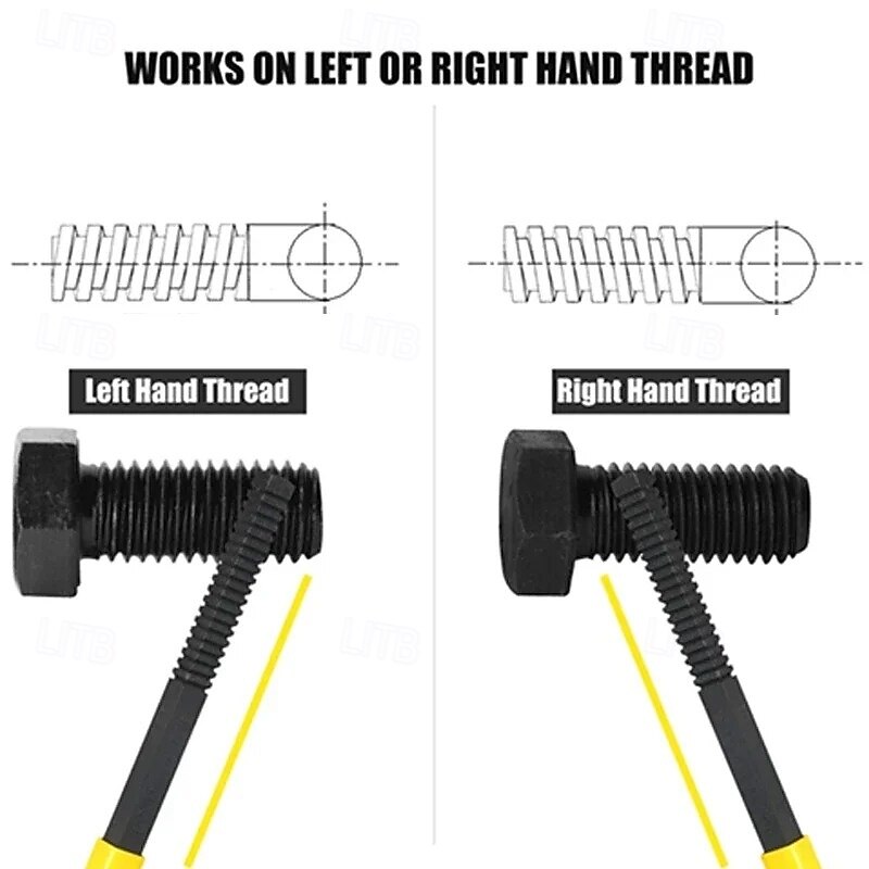 Screw Thread Repair Tool for Damaged Bolts Nuts Studs External Thread Restorer Automotive Metal File Maintenance Hand Tool Kit for Garage Repair4