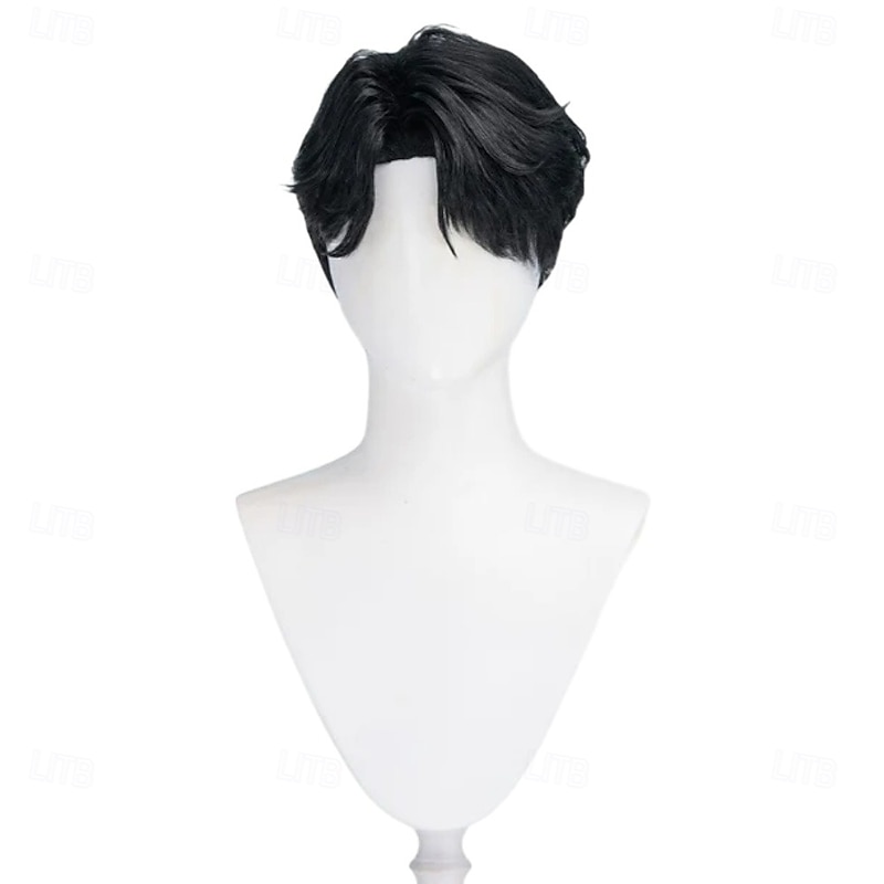 Movie Anime Korean Idol Inspired Pop Star Cosplay Wig Short Black Hair