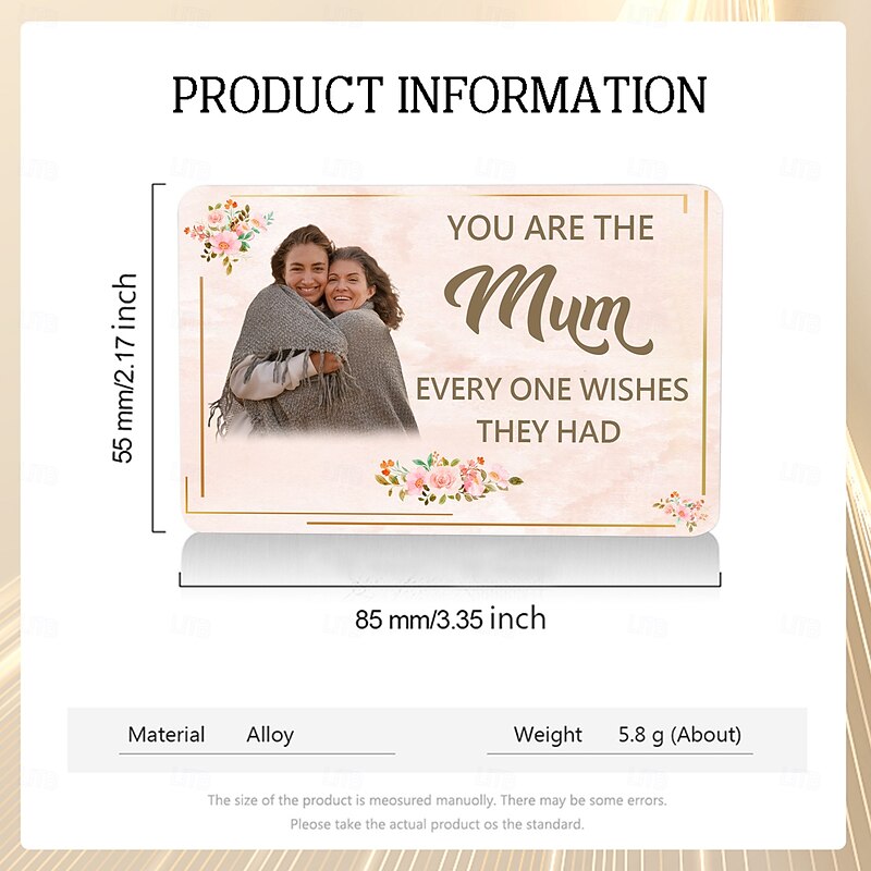 Personalized Photo Wallet Card Custom Gift for Mom, Custom Decor Card for Women's Wallet, Perfect Mother's Day Gift for Mom, Grandma, and Loved Ones2