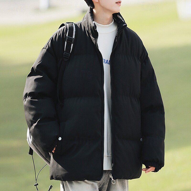 Men's Hiking Jacket Puffer Jacket Winter Jacket Outdoor Thermal Warm Hiking Outfits Hiking Clothes Winter Top Camping / Hiking / Caving Traveling Dark Grey Black Coffee3