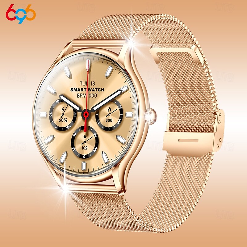 QS36 Smart Watch 1.43 inch Smartwatch Fitness Running Watch Bluetooth Timer Call Reminder Heart Rate Monitor Sedentary Reminder Find My Device Compatible with Android iOS IP 67 Women Heart Rate3