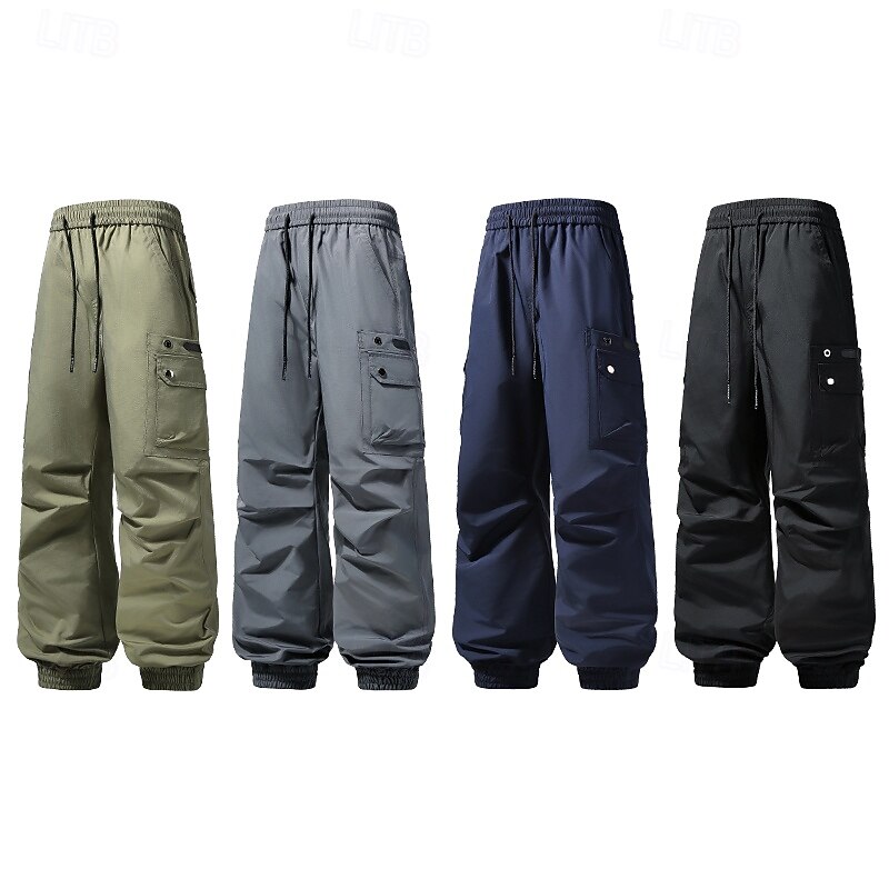 Men's Cargo Pants Joggers Combat Trousers Trousers Baggy Pants Elastic Waist Drawstring Multi Pocket Plain Soft Sports Full Length Sports Outdoor Daily Camping & Hiking Classic Casual Loose Fit2