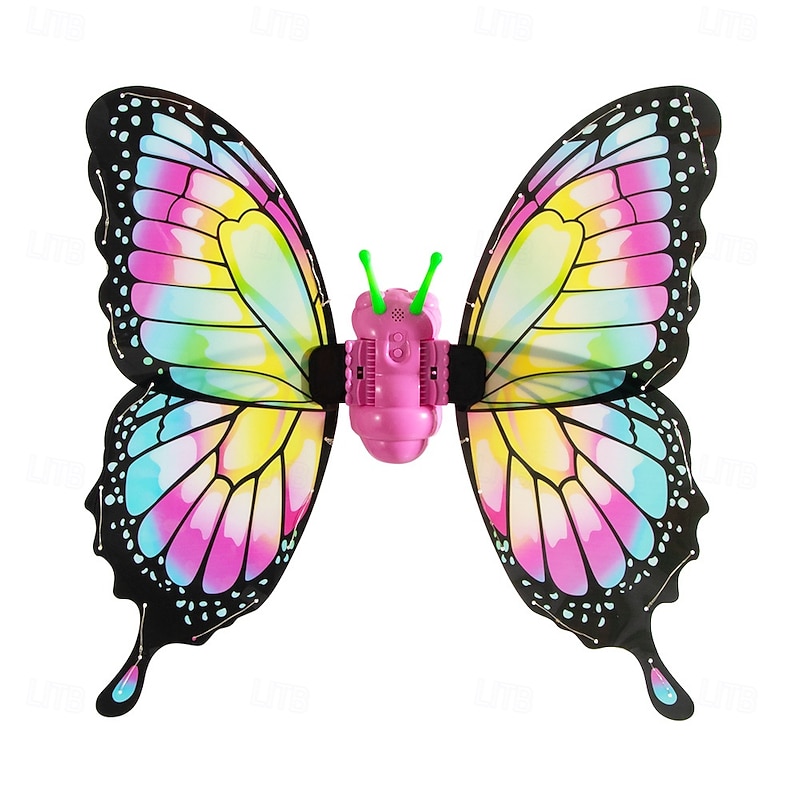 Elf Butterfly Halloween Electric Butterfly Wings Fantasy Music Flashing Flapping Kid's Adults' Women's Girls' Halloween Carnival Performance Party Easy Halloween Costumes Dress Up4
