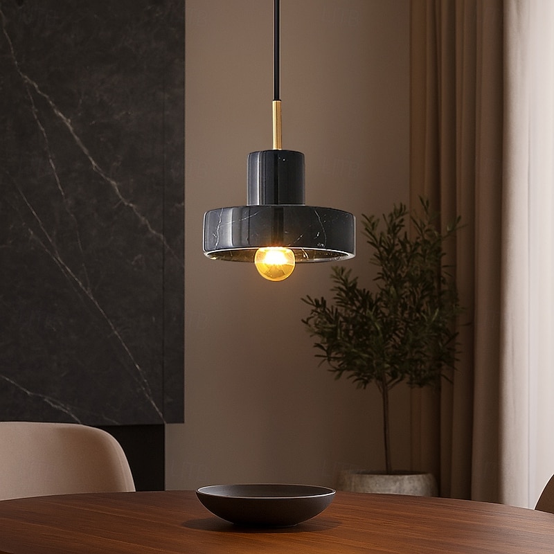 Nordic Bedside Cchandelier Modern Minimalist Bedroom Lamp Restaurant Art Lamp Bar Single Head Marble Copper Lighting3
