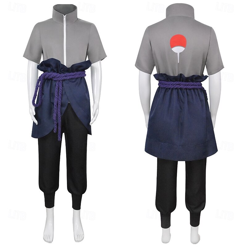 Cosplay Ninja Sasuke Uchiha Anime Cosplay Costume Outfits Cosplay Suits Halloween Carnival Performance Party Stage Top Pants For Men's Adults2