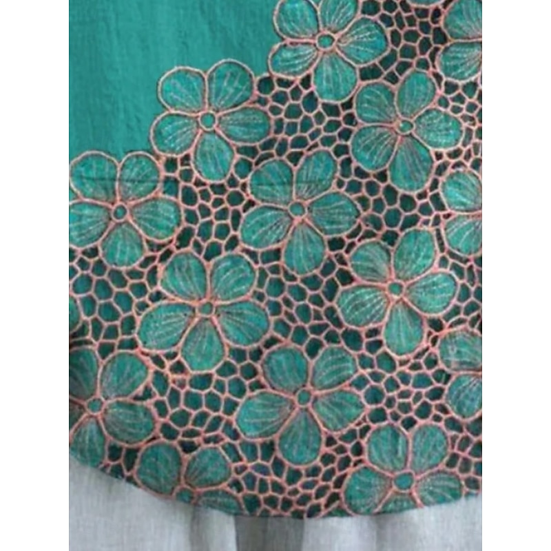 Women's Shirt Floral Daily Casual Short Sleeve Shirt Collar Regular Tops Daily Holiday Buttons Print Blue Summer Spring2