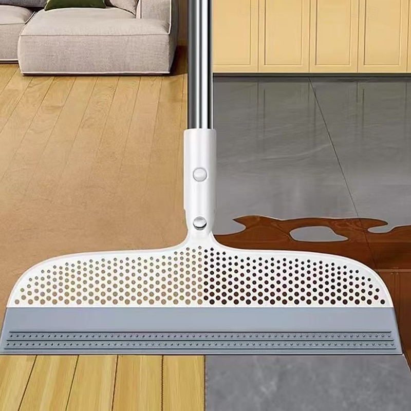 Magic Broom Floor Squeegee for Bathroom, Window & Tile – Multifunctional Water Scraper and Hair Remover for Glass, Floor, Pet Hair, and Dust Cleaning4