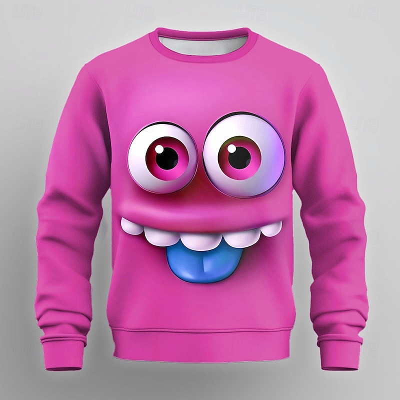 Men's Graphic 3D Sweatshirt Sweatshirt Long Sleeve Sweatshirt Crew Neck Fashion Cool Casual 3D Print Party Streetwear All Seasons3
