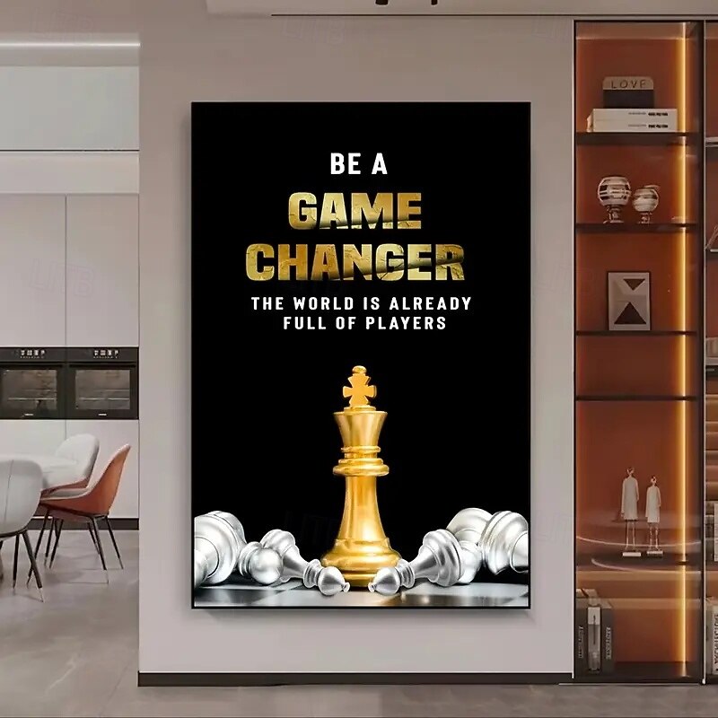 Becoming A Game Rule Changer Frameless Canvas Poster - Modern Wall Art In Living Room And Living Room Poster4