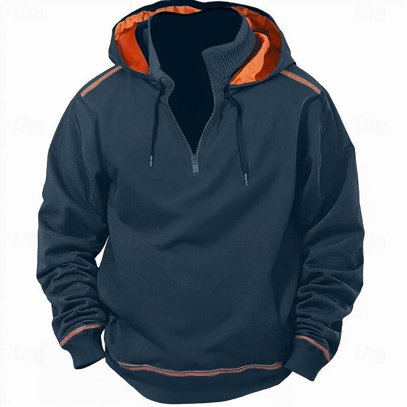 Men's Hoodie Full Zip Hoodie Tactical Black Army Green Blue Gray Hooded Color Block Patchwork Sports & Outdoor Daily Holiday Streetwear Cool Casual Fall & Winter All Seasons Clothing Apparel Hoodies