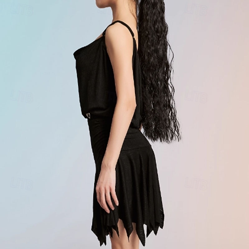 Latin Dance Skirts Pure Color Women's Performance Daily Wear Sleeveless Natural Polyester / Cotton3