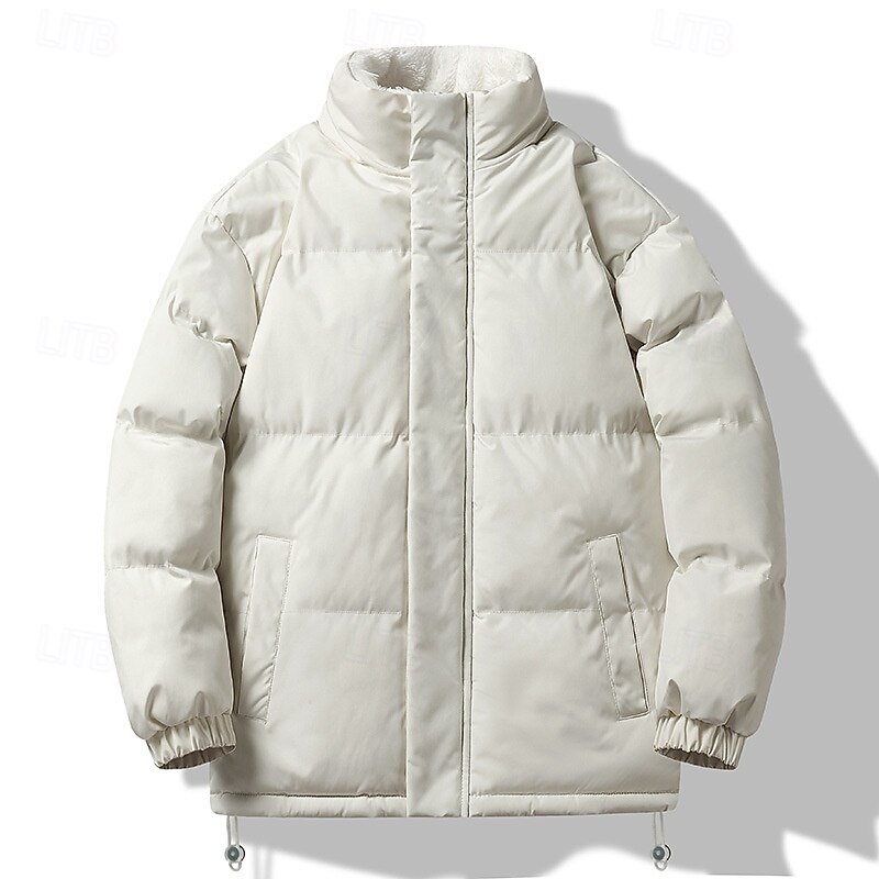 Men's Women's Puffer Jacket Winter Jacket Outdoor Thermal Warm Hiking Outfits Hiking Clothes Winter Top Camping / Hiking / Caving Traveling Black White Pink2