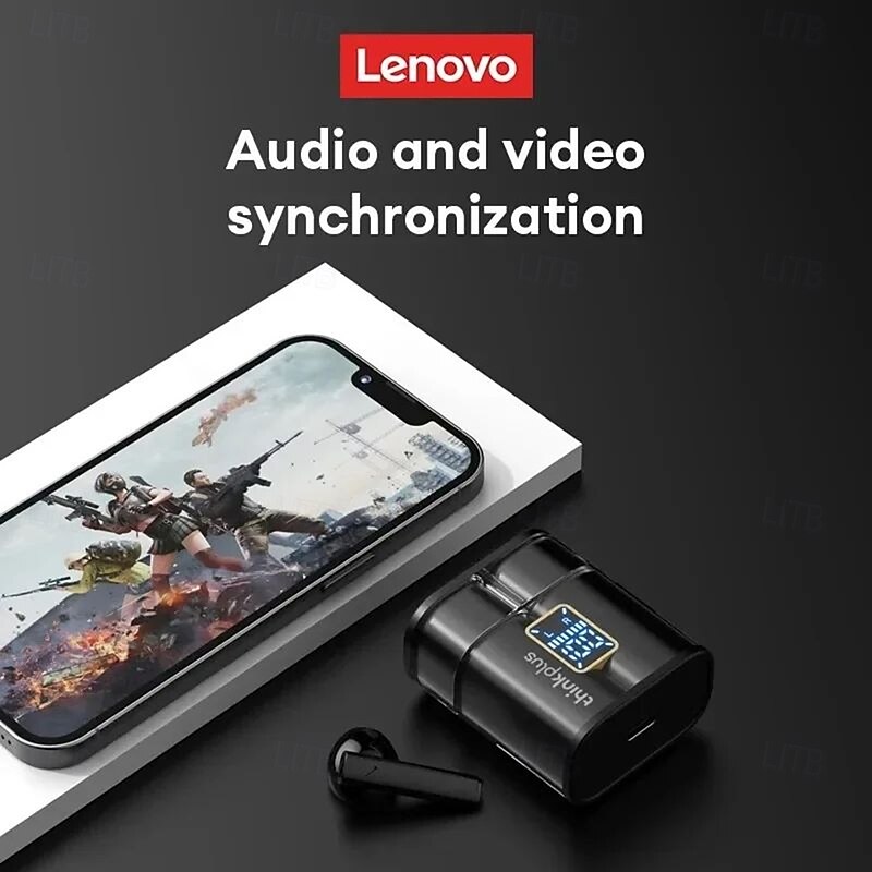 Lenovo XT56 Bluetooth Earbuds with LED Power Display & Call Noise Cancellation Hi-Fi Stereo Wireless Earphones with iOS/Android3