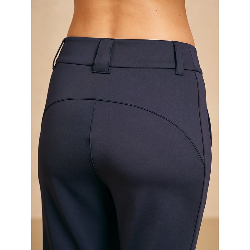 Women's Golf Pants Navy Blue Bottoms Ladies Golf Attire Clothes Outfits Wear Apparel4