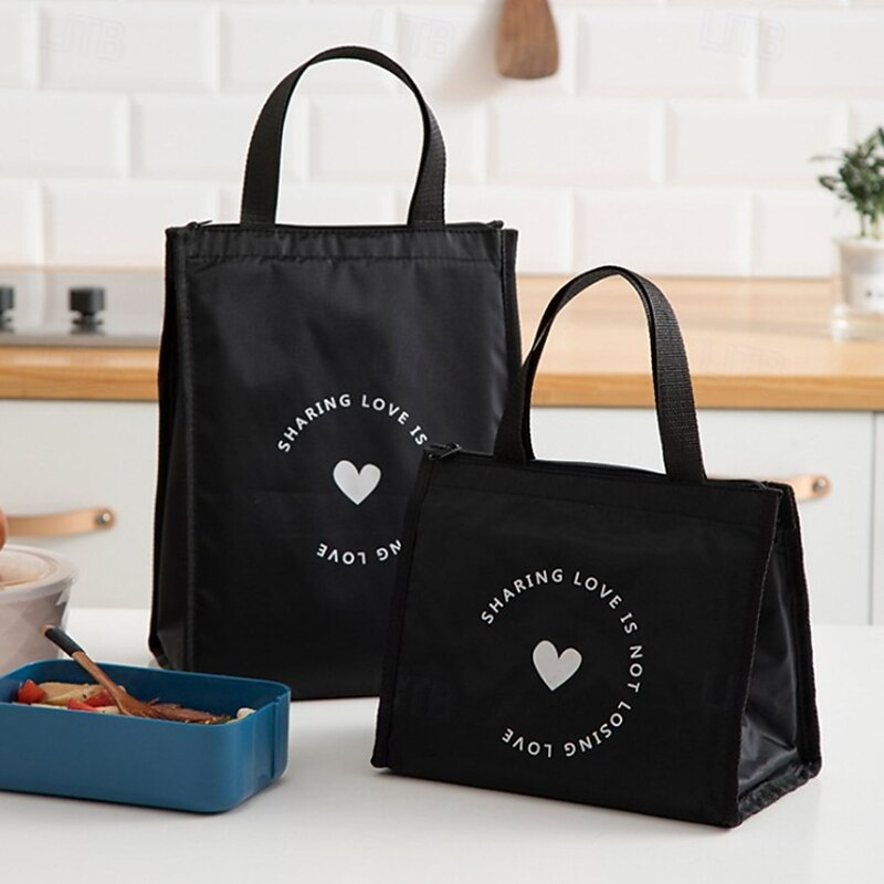 Lunch Bag for Women and Men for Back to School Office Picnic Hiking Beach Stylish Minimalist Handheld Insulated Cooler Bag Waterproof Lunch Tote Versatile Small Bento Carrier4