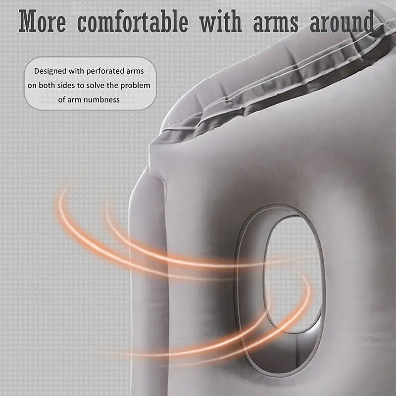 Air-plane Travel Pillow Inflatable Air Pillow, Travel Pillow, Headrest, Chin Support Pillow for Aeroplane, Car, Office, Resting Neck Pillow, Inflatable Travel Pillow for Sleeping Aeroplane3