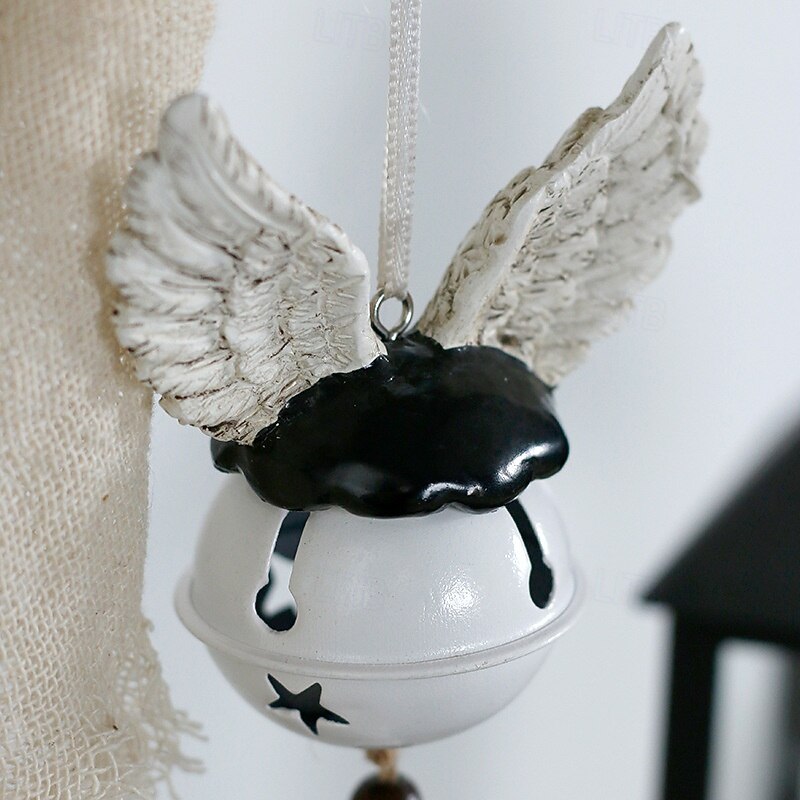 Halloween Skull Ornament Resin Hanging Skeleton Demon Wind Chime Spooky Halloween Decoration for Home Door Wall Party Decor Ins Style Haunted House Accessory4