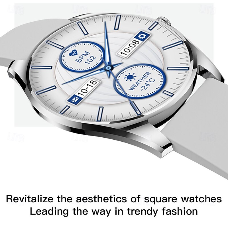 V36 Smart Watch 1.5 inch Smart Band Fitness Bracelet Bluetooth Pedometer Call Reminder Activity Tracker Compatible with Android iOS Women Long Standby Waterproof Media Control IP65 22mm Watch Case2