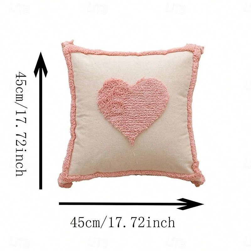 Embossed Decorative Pillowcase For Home Usage, Pink Princess Style Polyester Pillow Cover Suitable For All Seasons3