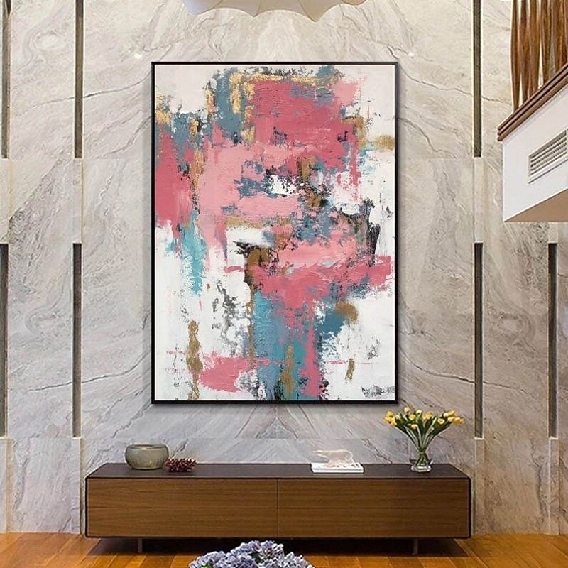 Handmade Oil Paintings Canvas Wall Art Decoration Modern Abstract Colour Painting for Home Decor Rolled Frameless Unstretched Painting2