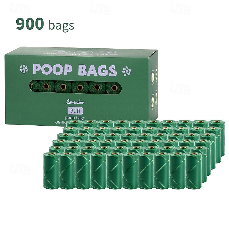 New Environmentally Friendly Recyclable Dog Poop Bag Portable Storage Bag With Hands-Free Clip Pet Waste Bag 60 Rolls4