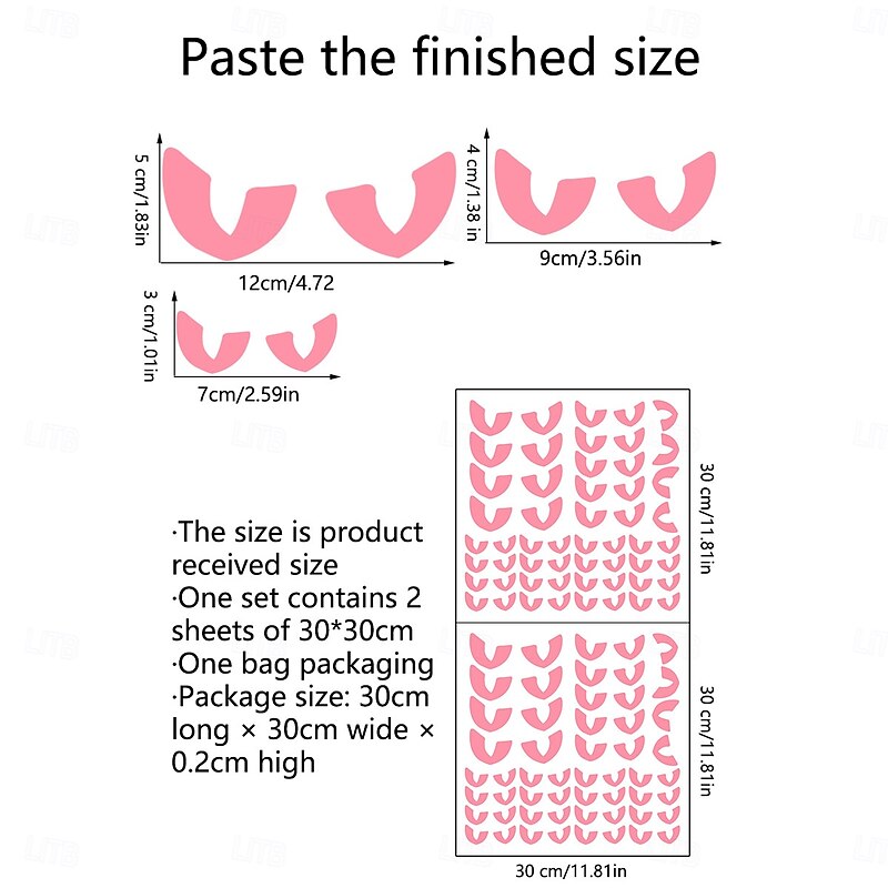 Halloween Glow in The Dark Eyes Wall Stickers, Scary Face Decals Self-Adhesive Luminous Decorations for Room Living Room Party Decor3