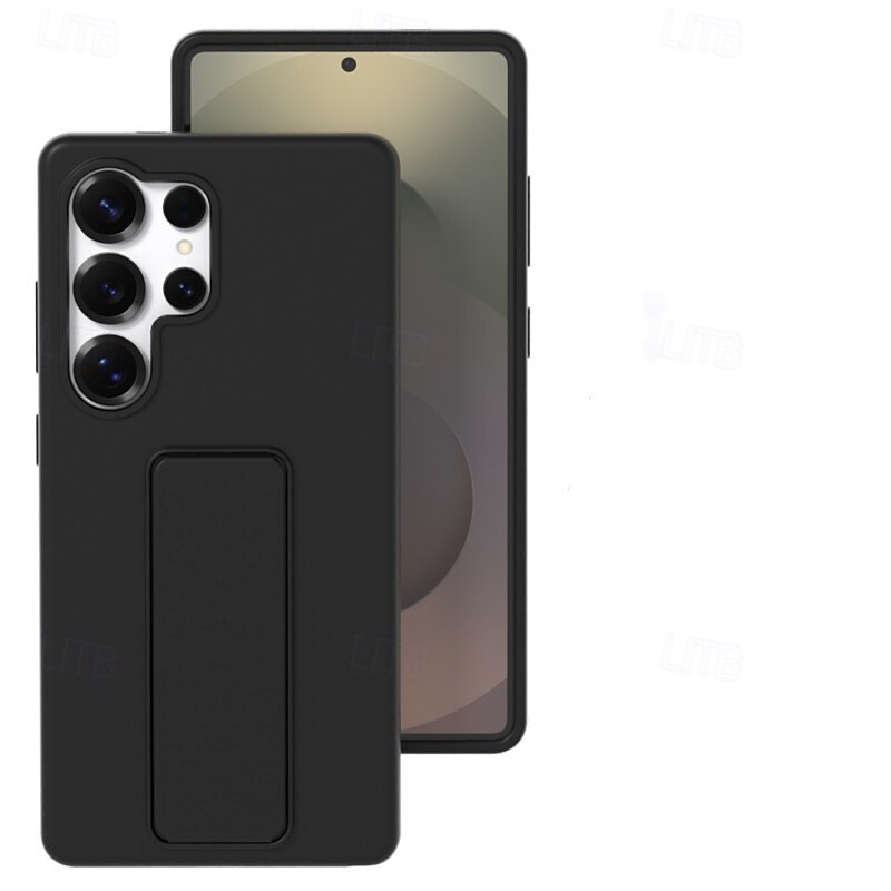 Phone Case For Samsung Galaxy S25 S24 S23 Ultra Plus Back Cover Kickstand Shockproof Geometric Pattern PC Silicone