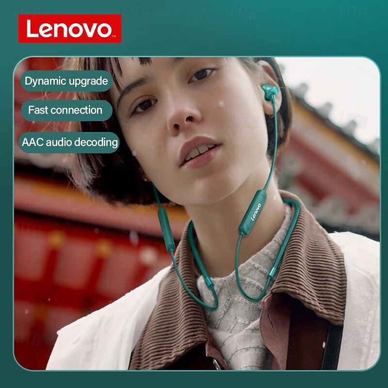 Lenovo SH1 Neckband Headphone In Ear Bluetooth5.0 Sports Waterproof Stereo for Apple Samsung Huawei Xiaomi MI Running Fitness Mobile Phone2
