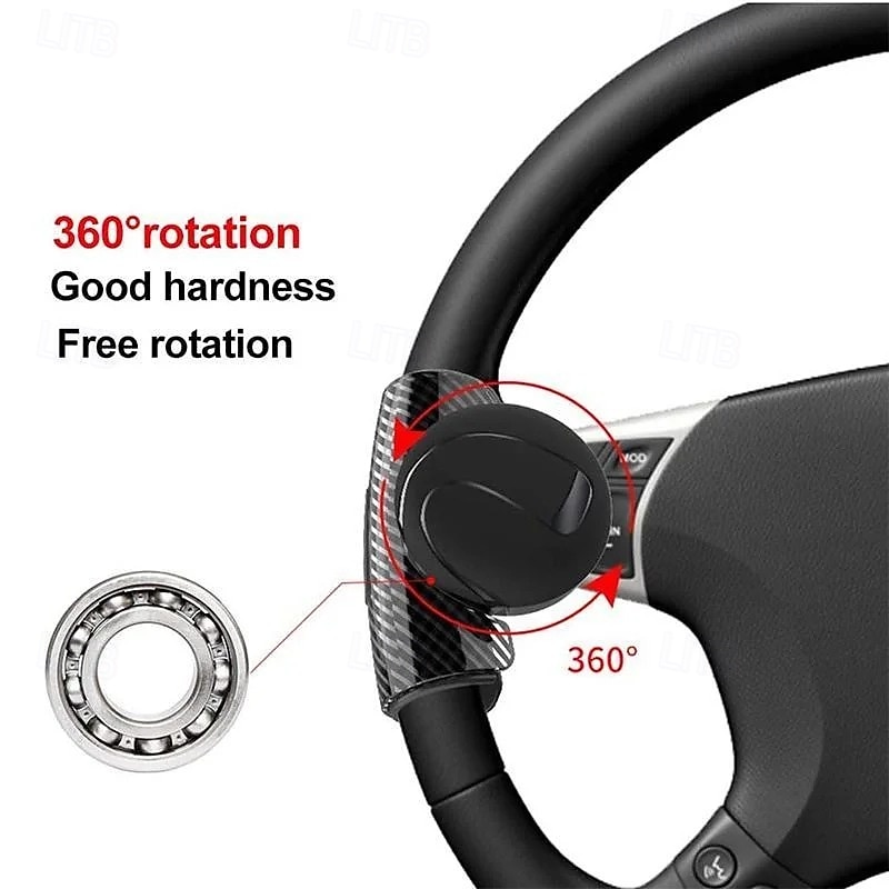 Universal Steering Wheel Booster Knob Car Power Handle Spinner Ball Bearing Assist Grip Easy Turning Control for All Vehicles Truck SUV4