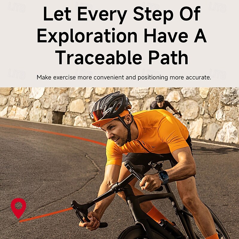 G300 Smart Watch 2.01 inch Smartwatch Fitness Running Watch Bluetooth Pedometer Call Reminder Activity Tracker Compatible with Android iOS Men GPS Long Standby Waterproof IP68 22mm Watch Case4