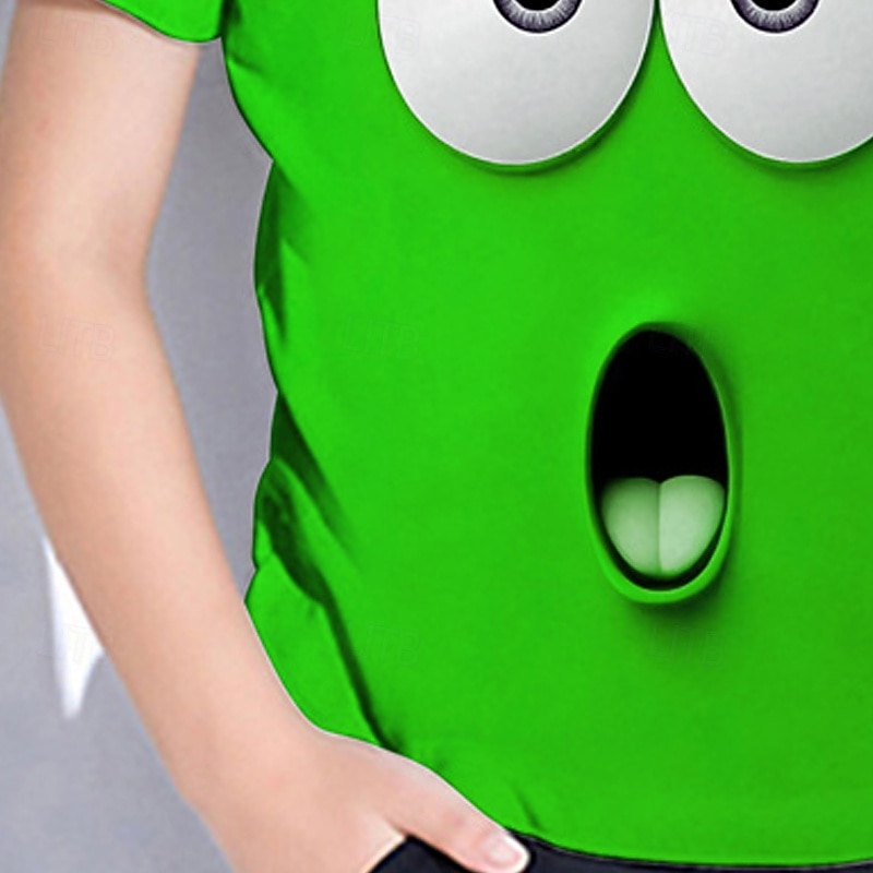 Girls' 3D Cartoon T shirt Tee Short Sleeve Summer Spring Fashion Basic Kids 4-12 Years Crew Neck Outdoor Casual Daily Regular Fit4