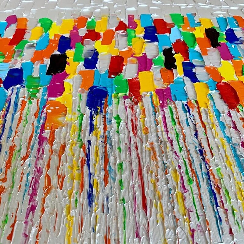 Mintura Handmade Abstract Colorful Textured Oil Paintings On Canvas Wall Art Decoration Modern Abstract Picture For Home Decor Rolled Frameless Unstretched Painting3