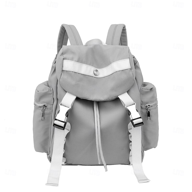 Trendy Flap Top Backpack for Teen Girls – Lightweight Casual School Bag with Buckle Straps for Back to School & Daily Use4