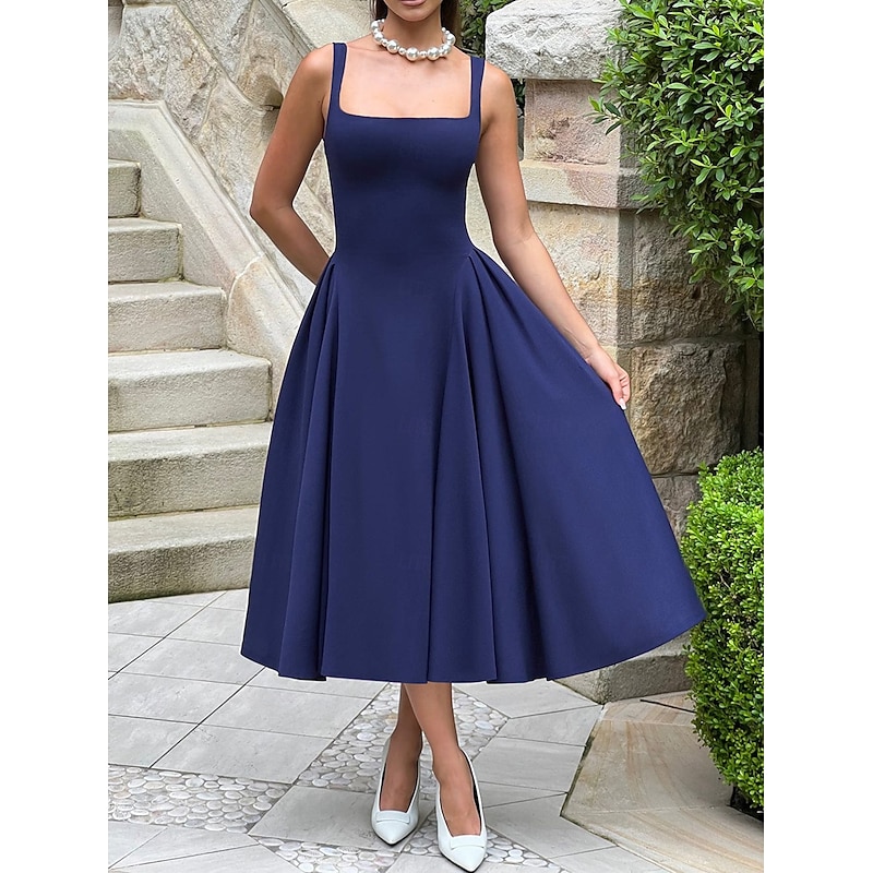 Retro Vintage 1950s Rockabilly Cocktail Dress Swing Dress Flare Dress Fit and Flare Fancy Dress Women's Valentine's Day Masquerade Evening Party Retro Theme Party Adults Dress Spring & Summer2