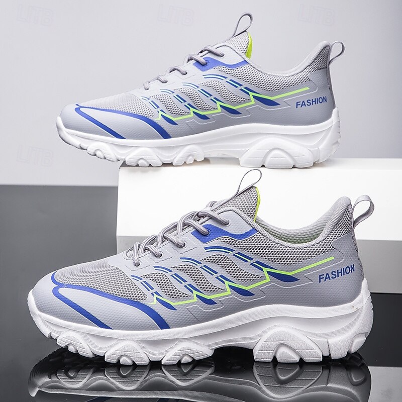 Men's Lightweight Running Shoes with Air Cushion Sole, Breathable Mesh Athletic Sneakers for Gym, Walking & Fitness Training2