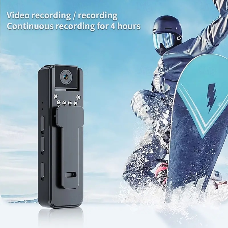 Body Camera with Audio and Video Recording 180  Rotating Lens 2-hour 1080P Body Camera Night Vision Body Camera Personal Travel Walking Exercise3