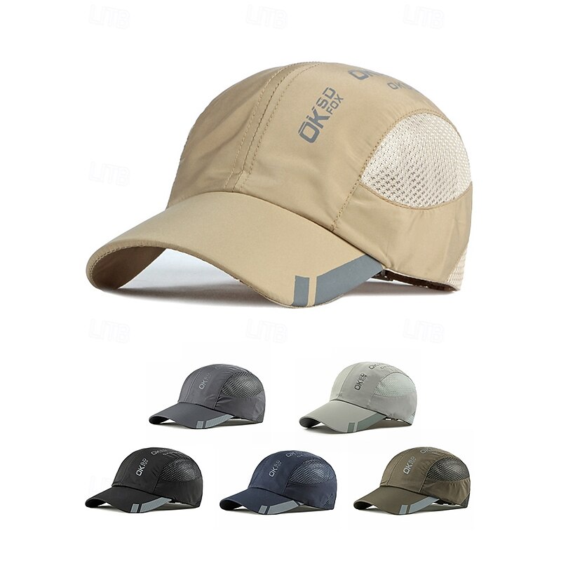 Men's Quick-Dry Running Cap – Lightweight Breathable Sports Hat with Mesh Panels for Outdoor Activities, Hiking & Running3