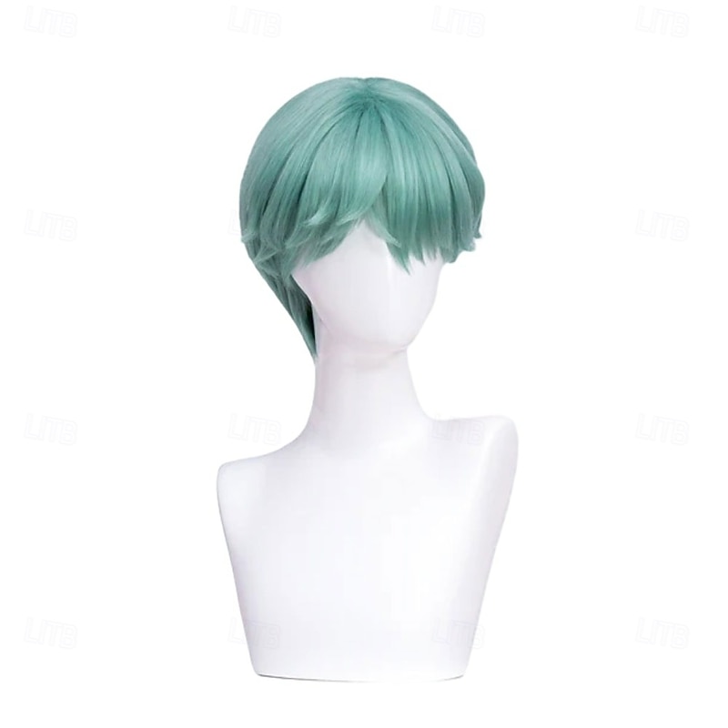 Movie Anime Korean Idol Inspired Cosplay Pop Star Wig Short Green3