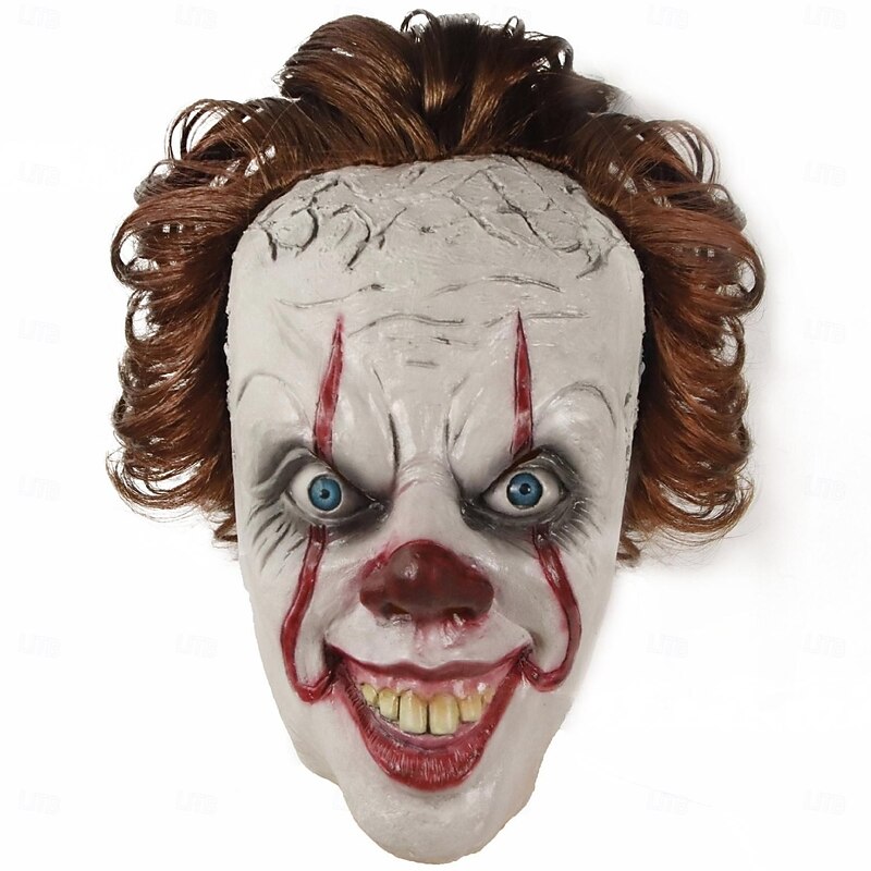 Clown Pennywise Halloween Mask It Horror Creepy Clowns Scary Full Head Adults' Men's Unisex Halloween Carnival Performance Party Easy Halloween Costumes Dress Up3