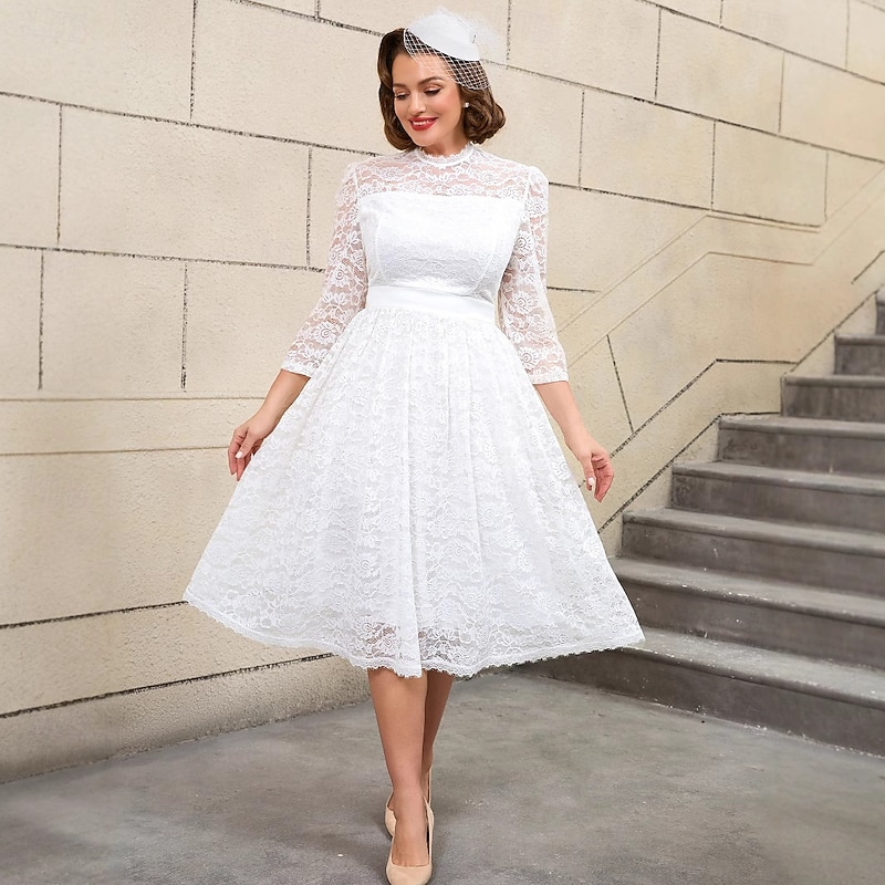 Retro Vintage 1950s Rockabilly Midi A Line Dress Flare Dress Plus Size A-Line Fancy Dress Women's Vacation Homecoming Party & Evening Adults' Dress Spring & Summer - Main Image